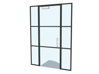 Domestic Project (Wakefield, West Yorkshire): T-Bar Warehouse-Style Glazed Wall and Door