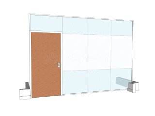 Solicitor's Office (Luton, Bedfordshire): Toughened Glass Office With Timber Door