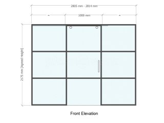 Residential Project (West Molesey, Surrey): Heritage-Style Glass Wall With Glazed Door