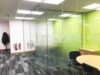 Citrus Mortgages (Milton Keynes, Buckinghamshire): T-Shape Glass Office Walls