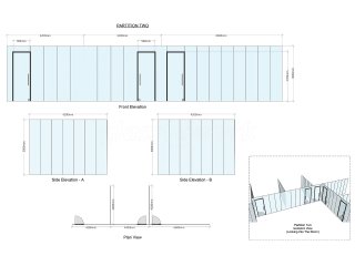 M Squared London Ltd (Dollis Hill, London): Commercial Glass Office Partition Fit-out With Black Track Work