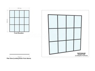 Domestic Screen (Newcastle-under-Lyme, Staffordshire): T-Bar Warehouse-Style Glass Room Divider