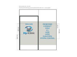 My-iClinic (North Finchley, London): Laminated Acoustic Glass Screen With Framed Glazed Door