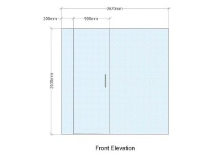 Natural Granite (Burngreave, Sheffield): Toughened Frameless Glass Office Partition