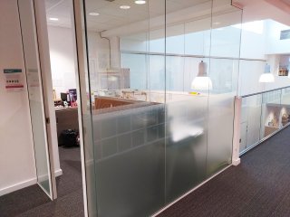 North Star Community Trust (Enfield, London): Frameless Glass Office Cubicles