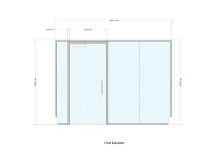 Domestic Project (Claygate, Surrey): Home Gym Glass Wall and Door