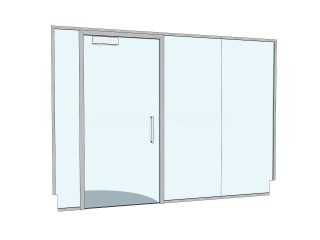 Domestic Project (Claygate, Surrey): Home Gym Glass Wall and Door