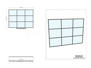 Residential Project (Boston, Lincolnshire): T-Bar Interior Black Metal Framed Glass Walls and Doors