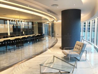 Spot This Space (Lambeth, London): Curved Glass Partitioning At Sky Gardens Nine Elms