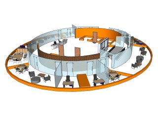 Spot This Space (Lambeth, London): Curved Glass Partitioning At Sky Gardens Nine Elms