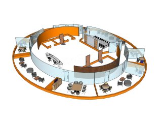 Spot This Space (Lambeth, London): Curved Glass Partitioning At Sky Gardens Nine Elms