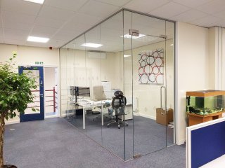 Vulcan Seals (Ecclesall, Sheffield): Toughened Glass Office Partitions