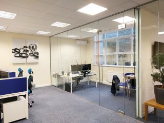 Vulcan Seals (Ecclesall, Sheffield): Toughened Glass Office Partitions