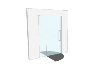 Domestic Project (Hayling Island, Hampshire): Toughened Glass Door and Side Panel