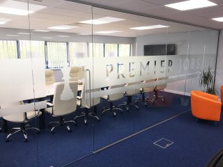 Premier Jobs UK Limited (Calne, Wiltshire): Glazed Office Partition Wall