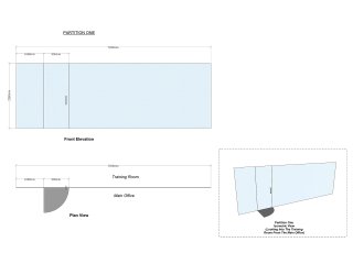 Premier Jobs UK Limited (Calne, Wiltshire): Glazed Office Partition Wall