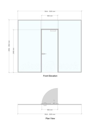 PrintedEasy (Letchworth, Hertfordshire): Inline Glass Office Partition With Acoustic Glazing
