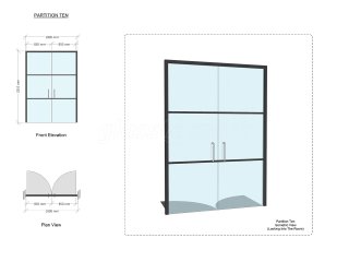 PSC UK CENTRAL SERVICES (City of London, London): Industrial-Style Soho Glazing Acoustic Glass Partitioning - Commercial Fit-out