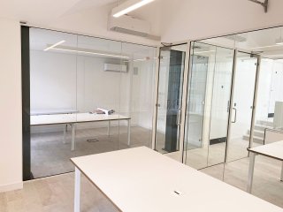 Purple Shopfitters (Chelsea, London): Multiple Internal Glazed Walls Using Acoustic Laminated Glass