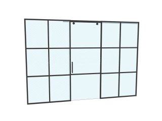 Domestic Project (Chigwell, Essex): Toughened Glass T-Bar Sliding Door Partition