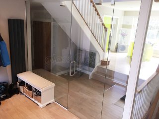 Domestic Project (Stroud, Gloucestershire): Frameless Toughened Safety Glass Partition