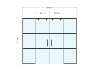 Domestic Project (Doncaster, South Yorkshire): T-Bar Glass Internal Window and Sliding Double Doors