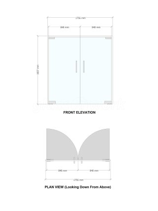 Domestic Project (Towcester, Northamptonshire): Frameless Glass Double Doors