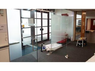 S & K Construction (Peacehaven, East Sussex): Glass Partition With Double Doors