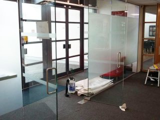 S & K Construction (Peacehaven, East Sussex): Glass Partition With Double Doors