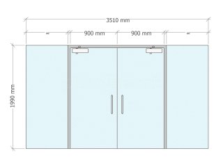 Scottish Poetry Library (City Centre, Edinburgh): Double Doors within Acoustic Single Glazed Partition