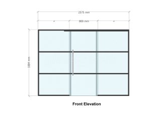 Residential Project (Norwich, Norfolk): Industrial Effect Glass Screen and Sliding Door With Black Framing