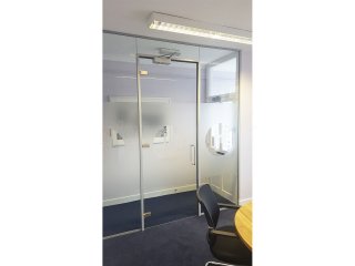 Hulljady Accountants (Bolton, Lancashire): Small Glass Office Screen and Framed Door
