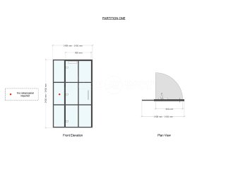 Domestic Project (Maidenhead, Berkshire): T-Bar Black Framed Glass Door and Side Panel