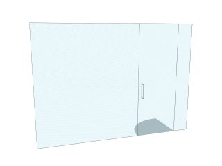 Transfer Brand Solutions (Leeds, West Yorkshire): Toughened Glass Office Screen Room Divider With Door
