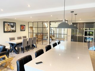 Domestic Project (Market Harborough, Leicestershire): Industrial T-Bar Glass Wall With Double Doors