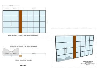 Domestic Project (Market Harborough, Leicestershire): Industrial T-Bar Glass Wall With Double Doors