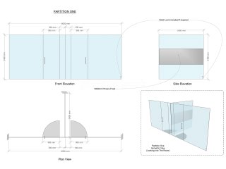 Up & Away Aviation Detailing Ltd (Kidlington, Oxfordshire): Toughened Glazed Office Separation Screens