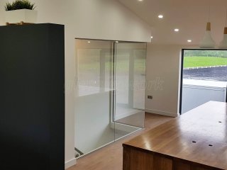Walnut Hill Equine Veterinary Clinic (Henley-In-Arden, Warwickshire): Glass Office Wall For Vets Practice Refurbishment