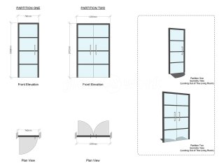 AB Design and Interiors (Southwark, London): Black Warehouse Glazing & Industrial Style Glass Doors