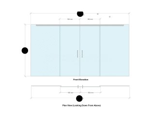 Write from the Heart (Chepstow, Monmouthshire): Glass Sliding Double Doors and Glazed Partition Wall