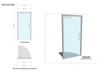 Write from the Heart (Chepstow, Monmouthshire): Glass Sliding Double Doors and Glazed Partition Wall