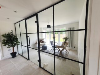 Willowstone Developments Ltd (Burton-on-Trent, Derbyshire): T-Bar Home Office Framed Glass Partition
