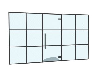 Willowstone Developments Ltd (Burton-on-Trent, Derbyshire): T-Bar Home Office Framed Glass Partition