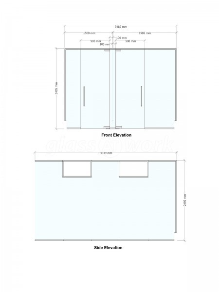 Abans Global (Soho, London): Toughened Glass Office Partitions