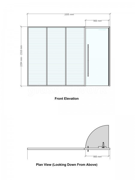 Airedale Chemical Co (Keighley, West Yorkshire): Double Glazed Glass Office Partition With Blinds