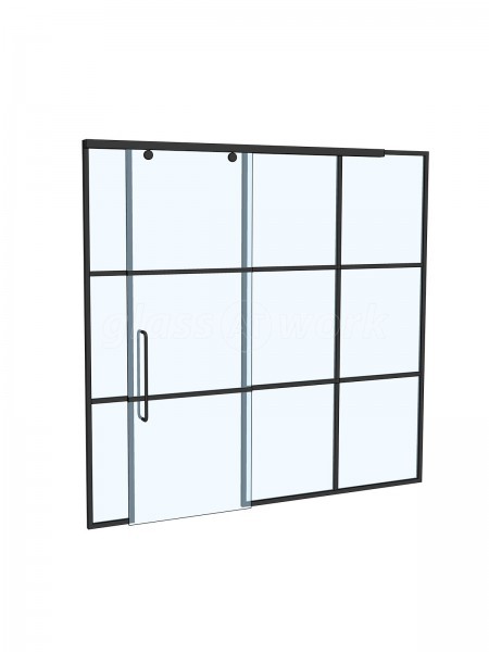 Angel Interiors (Chew Stoke, Bristol): Glass Wine Room Door and Sliding Door Partition