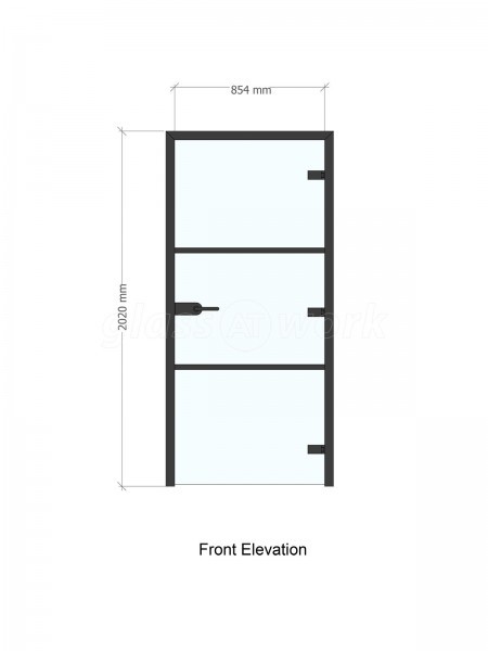 Arc Group London (Edmonton, London): Mixed T-Bar and Frameless Glass Partitions