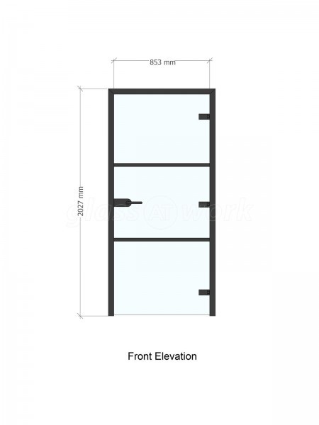 Arc Group London (Edmonton, London): Mixed T-Bar and Frameless Glass Partitions