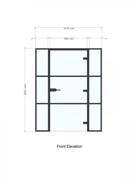 Arc Group London (Edmonton, London): Mixed T-Bar and Frameless Glass Partitions