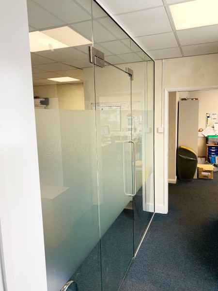 Aston Group (Romford, Essex): Frameless Toughened Safety Glass Wall and Door